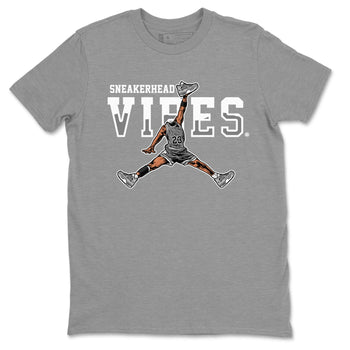 Air Jordan 4 Retro Frozen Moments shirt to match jordans Sneakerhead Vibes sneaker tees Air Jordan 4 Light Iron Ore SNRT Sneaker Release Tees Unisex Heather Grey 2 T-Shirt