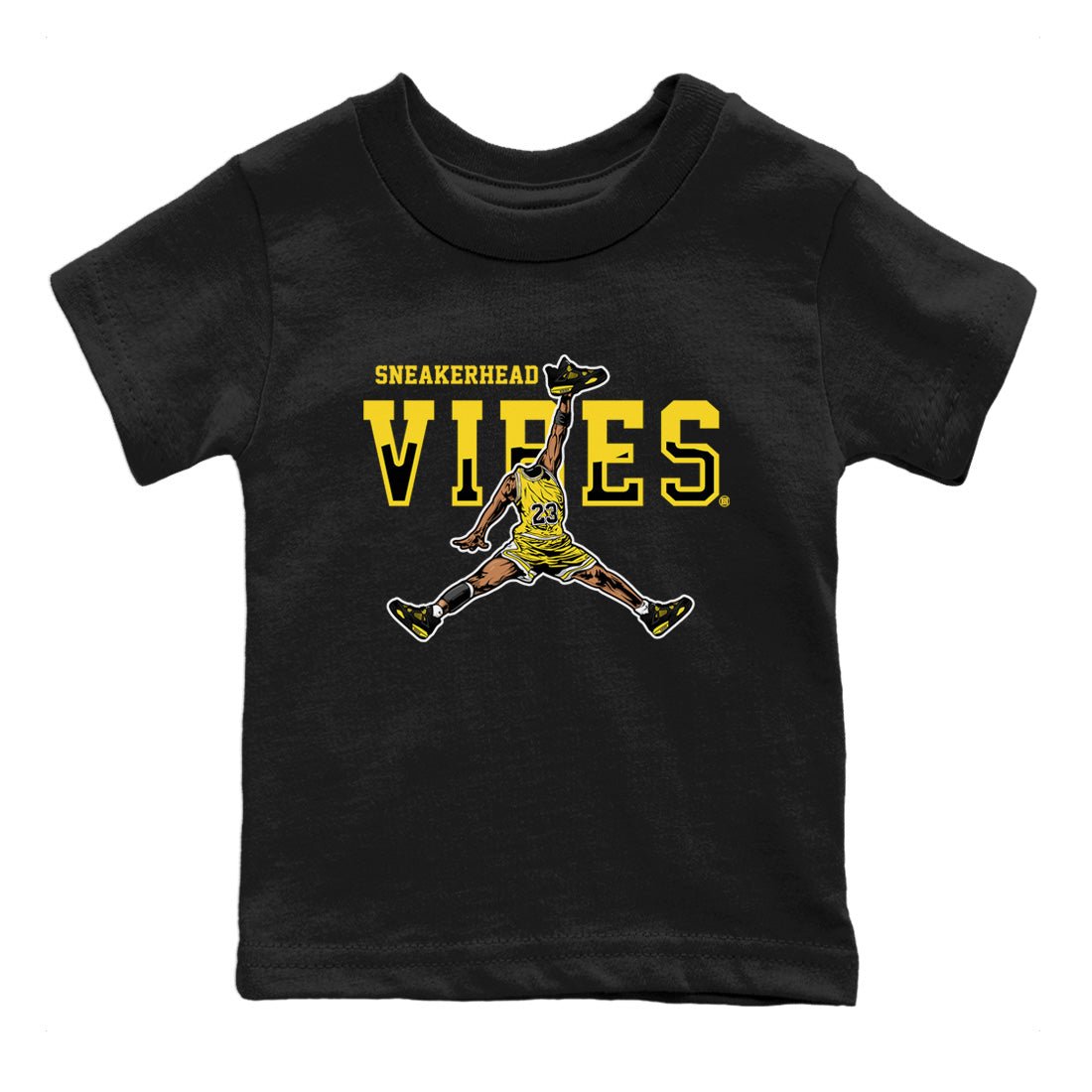 Air Jordan 4 Thunder Sneaker Match Tees Sneakerhead Vibes Sneaker Tees Air Jordan 4 Retro Thunder Sneaker Release Tees Kids Shirts Black 2