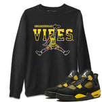 Air Jordan 4 Thunder Sneaker Match Tees Sneakerhead Vibes Sneaker Tees Air Jordan 4 Retro Thunder Sneaker Release Tees Unisex Shirts Black 1