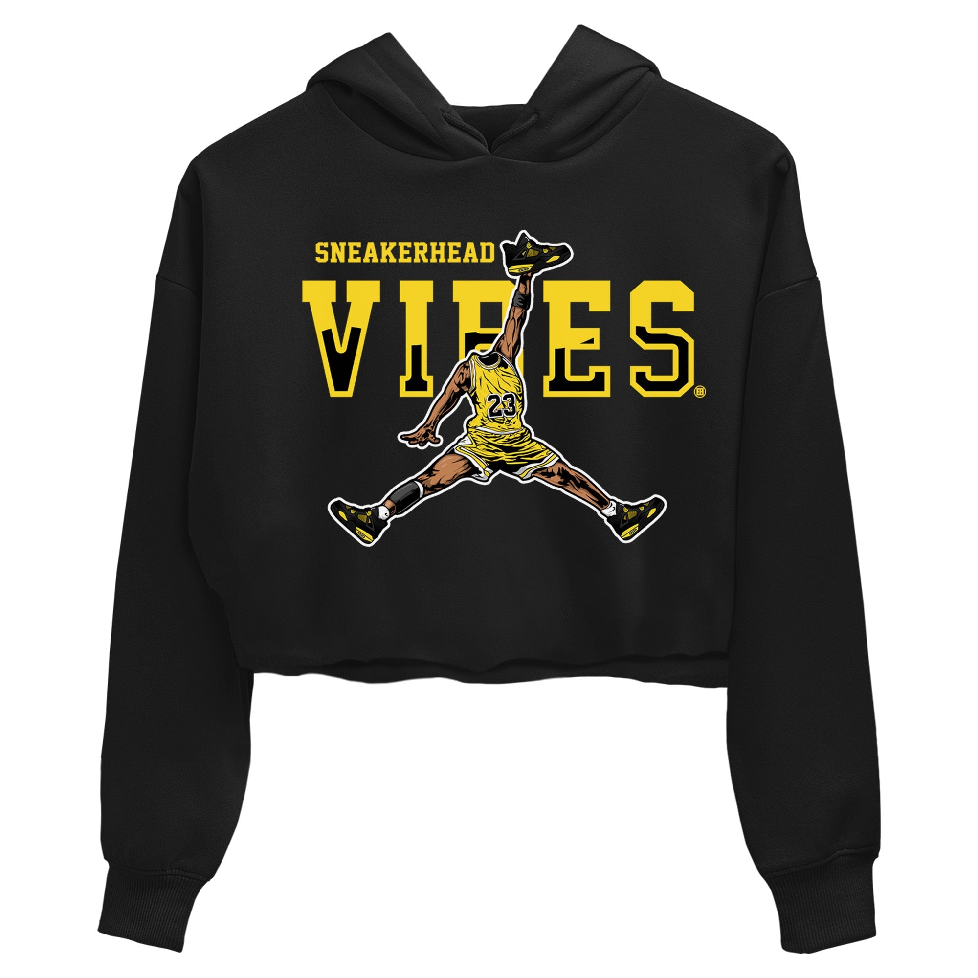 Air Jordan 4 Thunder Sneaker Match Tees Sneakerhead Vibes Sneaker Tees Air Jordan 4 Retro Thunder Sneaker Release Tees Women's Shirts Black 2