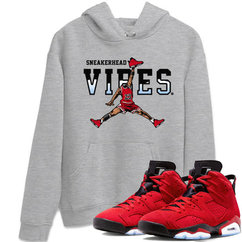 Air Jordan 6 Toro Bravo Sneaker Match Tees Sneakerhead Vibes Sneaker Tees Air Jordan 6 Toro Sneaker Release Tees Unisex Shirts Heather Grey 1