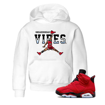Air Jordan 6 Toro Bravo Sneaker Match Tees Sneakerhead Vibes Sneaker Tees Air Jordan 6 Toro Sneaker Release Tees Kids Shirts White 1