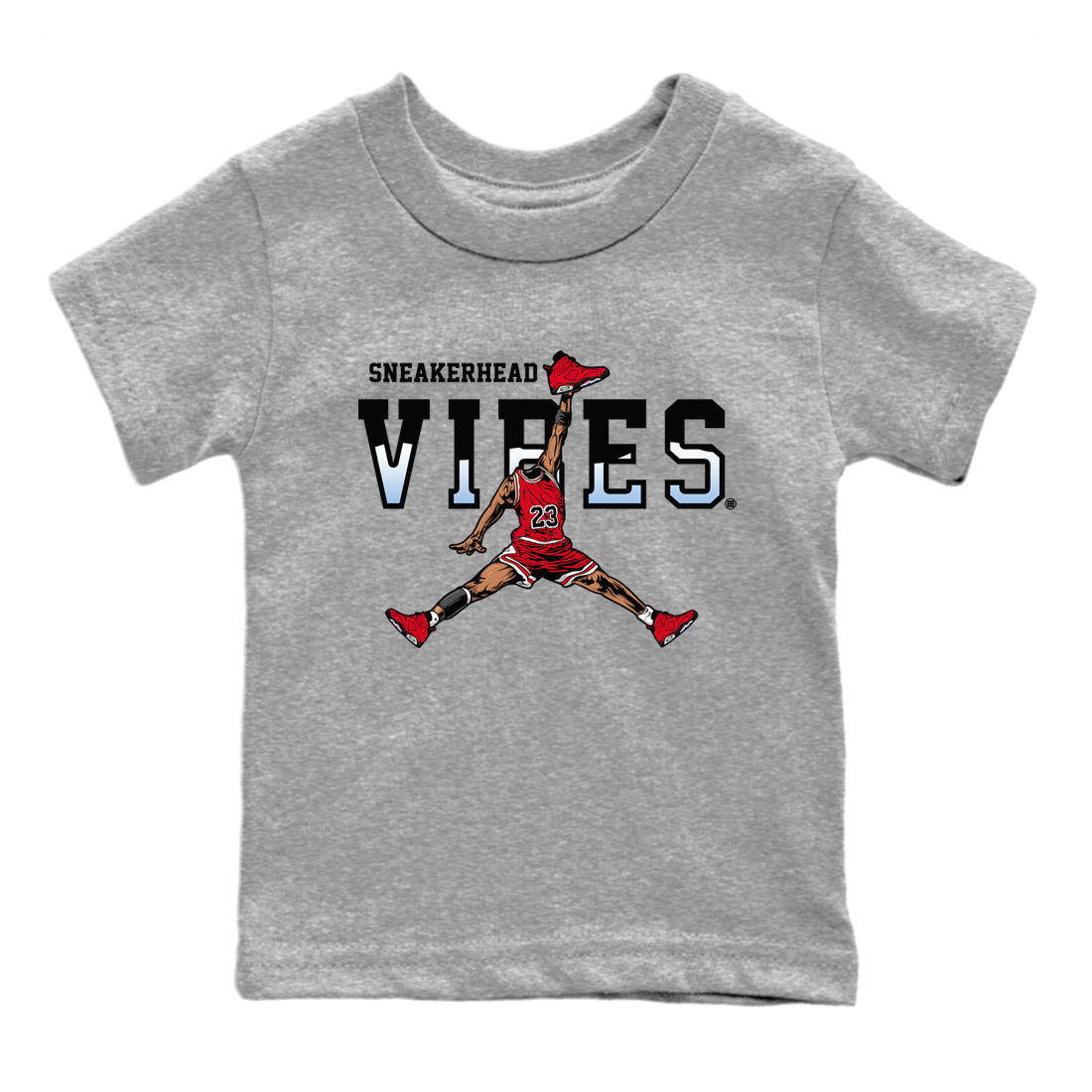 Air Jordan 6 Toro Bravo Sneaker Match Tees Sneakerhead Vibes Sneaker Tees Air Jordan 6 Toro Sneaker Release Tees Kids Shirts Heather Grey 2