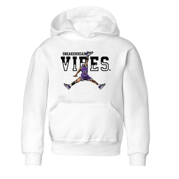 Sneakerhead Vibes sneaker match tees to Court Purple Dunks street fashion brand for shirts to match Jordans SNRT Sneaker Tees Dunk Low Court Purple unisex t-shirt White 2 youth shirt