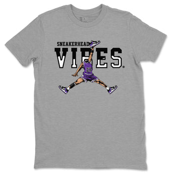 Sneakerhead Vibes sneaker match tees to Court Purple Dunks street fashion brand for shirts to match Jordans SNRT Sneaker Tees Dunk Low Court Purple unisex t-shirt Heather Grey 2 unisex shirt