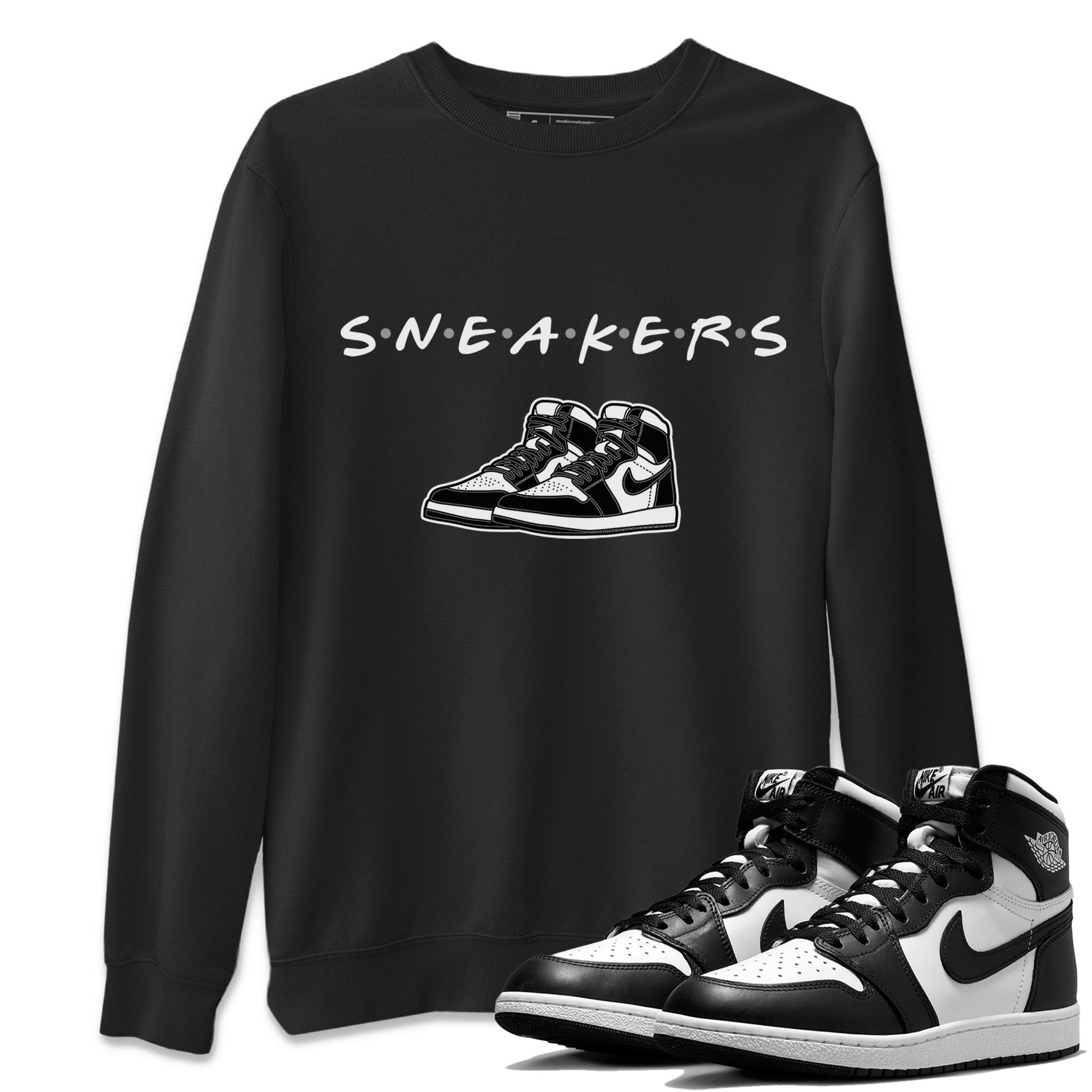 Jordan 1 Black White Sneaker Match Tees Sneakers Sneaker Tees Jordan 1 Black White Sneaker Release Tees Unisex Shirts