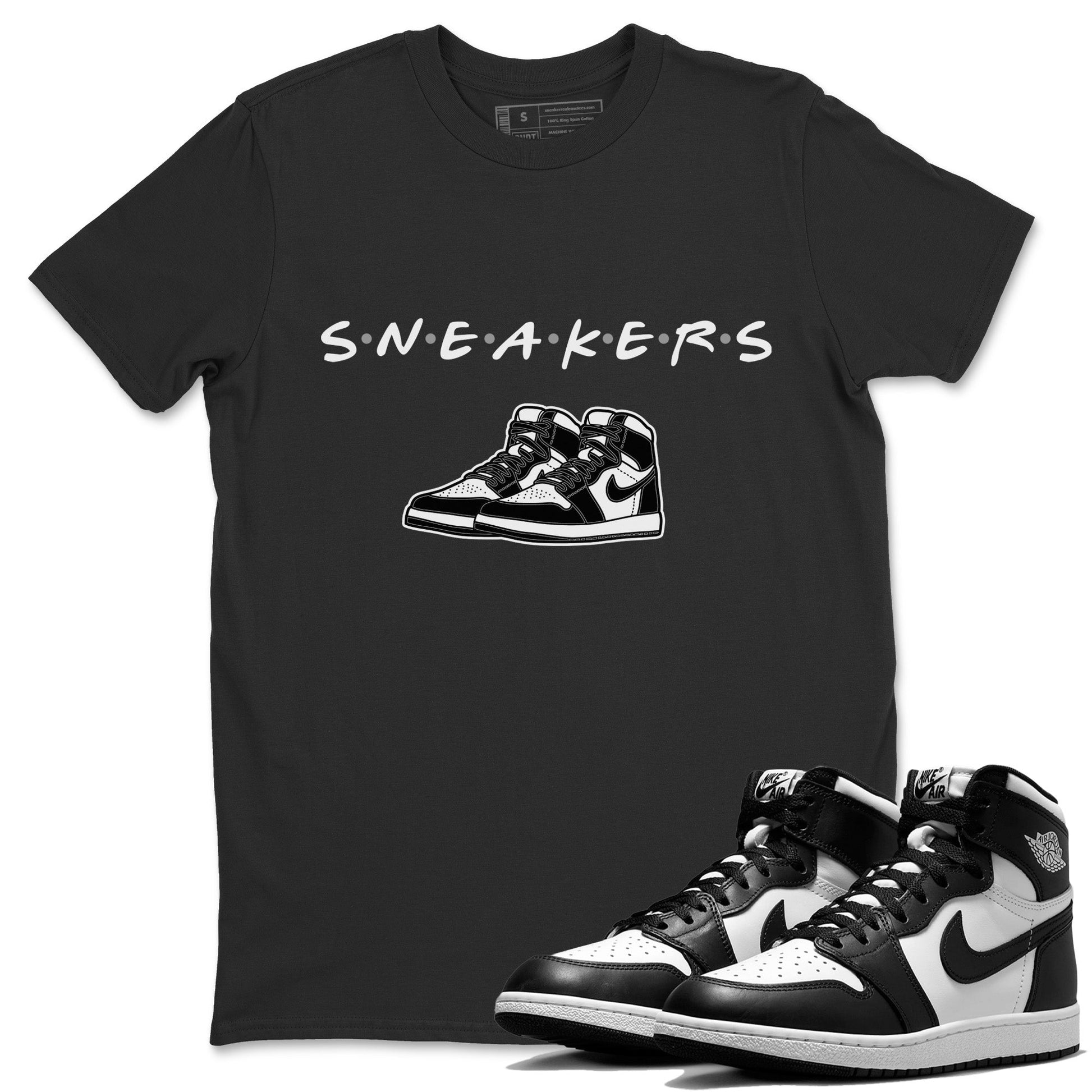 Jordan 1 Black White Sneaker Match Tees Sneakers Sneaker Tees Jordan 1 Black White Sneaker Release Tees Unisex Shirts