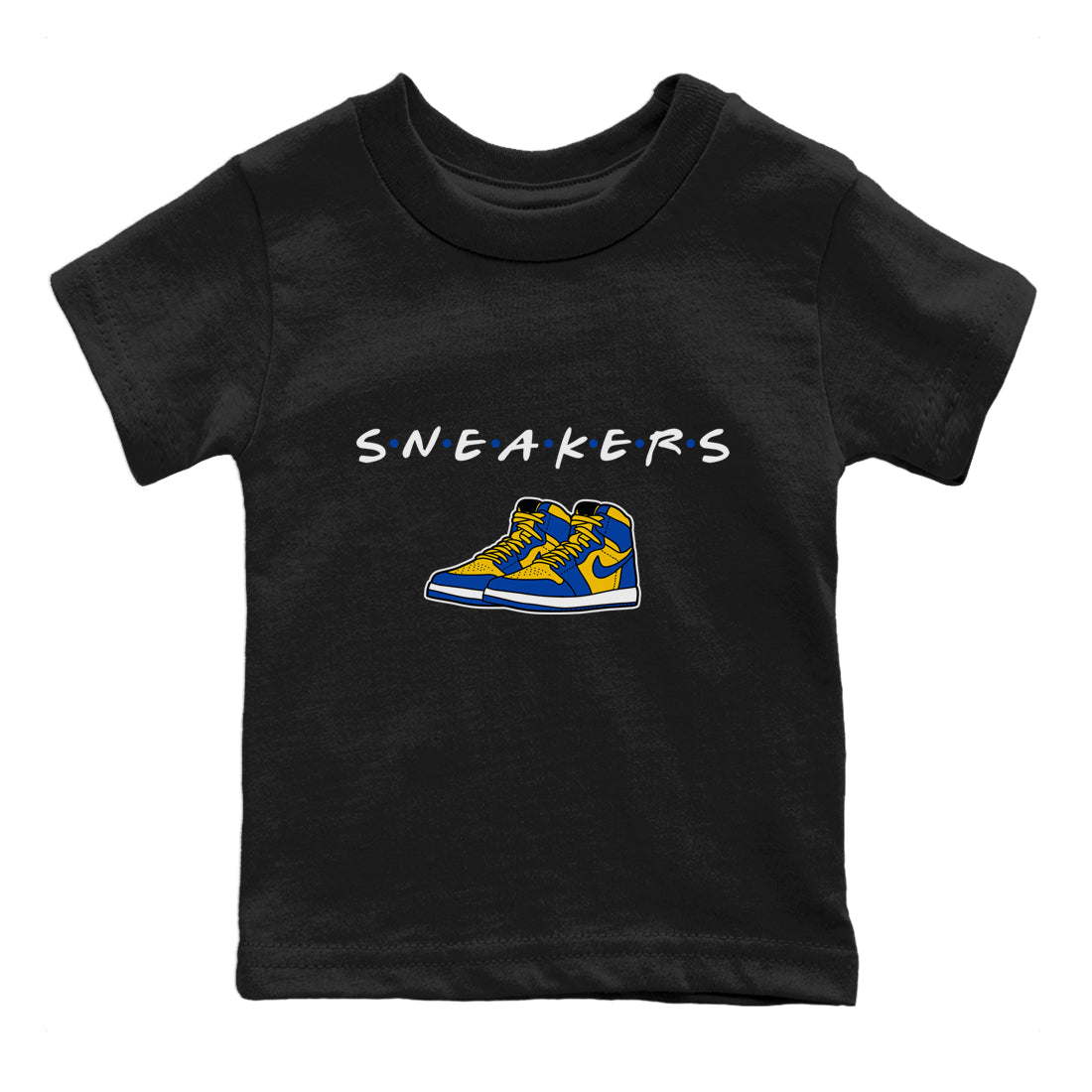 Jordan 1 Game Royal Varsity Maize Sneaker Match Tees Sneakers Sneaker Tees Jordan 1 Game Royal Varsity Maize Sneaker Release Tees Kids Shirts