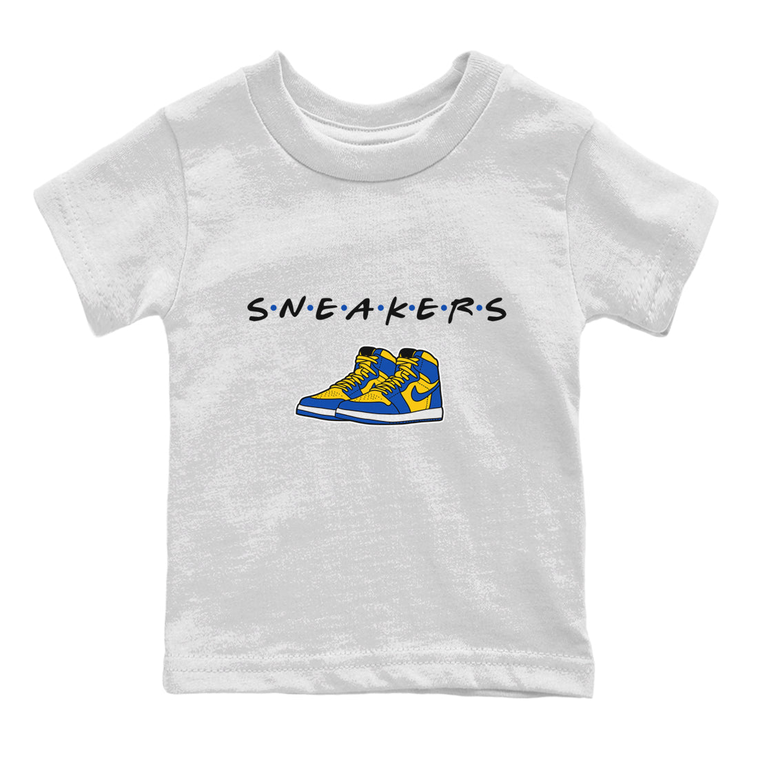 Jordan 1 Game Royal Varsity Maize Sneaker Match Tees Sneakers Sneaker Tees Jordan 1 Game Royal Varsity Maize Sneaker Release Tees Kids Shirts