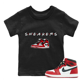 Jordan 1 Lost & Found Sneaker Match Tees Sneakers Sneaker Tees Jordan 1 Lost & Found Sneaker Release Tees Kids Shirts