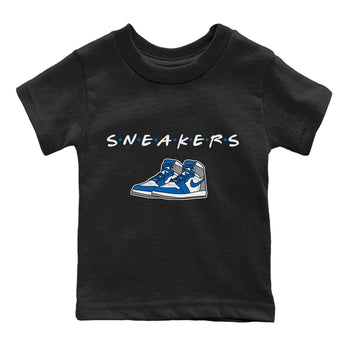 Jordan 1 True Blue Sneaker Match Tees Sneakers Sneaker Tees Jordan 1 True Blue Sneaker Release Tees Kids Shirts