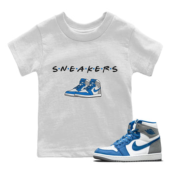 Jordan 1 True Blue Sneaker Match Tees Sneakers Sneaker Tees Jordan 1 True Blue Sneaker Release Tees Kids Shirts