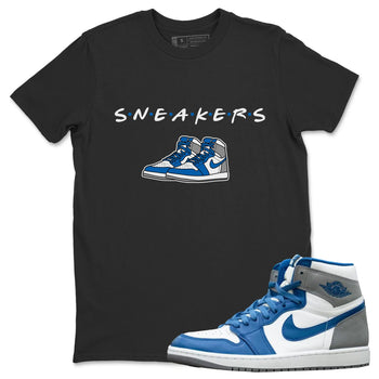 Jordan 1 True Blue Sneaker Match Tees Sneakers Sneaker Tees Jordan 1 True Blue Sneaker Release Tees Unisex Shirts