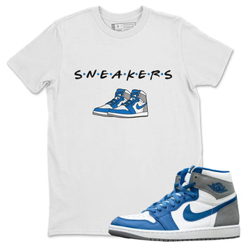Jordan 1 True Blue Sneaker Match Tees Sneakers Sneaker Tees Jordan 1 True Blue Sneaker Release Tees Unisex Shirts