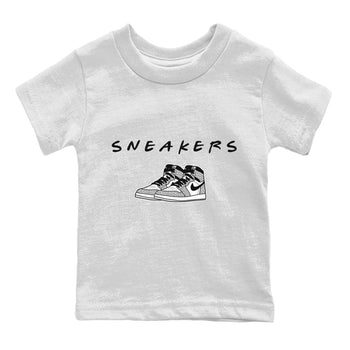 Jordan 1 White Cement Sneaker Match Tees Sneakers Sneaker Tees Jordan 1 White Cement Sneaker Release Tees Kids Shirts