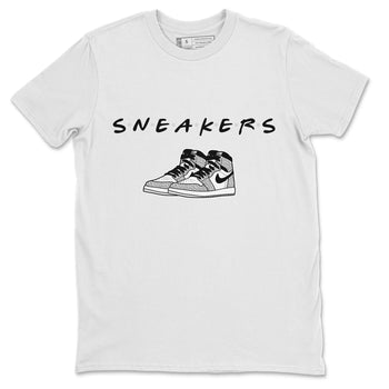 Jordan 1 White Cement Sneaker Match Tees Sneakers Sneaker Tees Jordan 1 White Cement Sneaker Release Tees Unisex Shirts