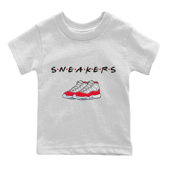 Jordan 11 Cherry Sneaker Match Tees Sneakers Sneaker Tees Jordan 11 Cherry Sneaker Release Tees Kids Shirts