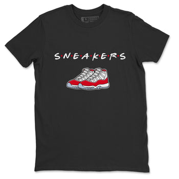 Jordan 11 Cherry Sneaker Match Tees Sneakers Sneaker Tees Jordan 11 Cherry Sneaker Release Tees Unisex Shirts
