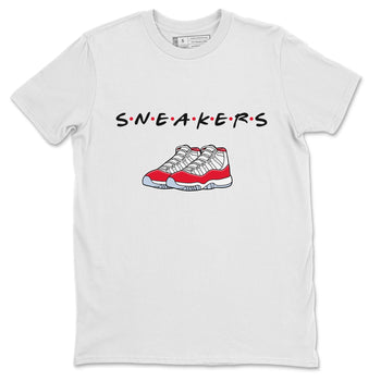 Jordan 11 Cherry Sneaker Match Tees Sneakers Sneaker Tees Jordan 11 Cherry Sneaker Release Tees Unisex Shirts