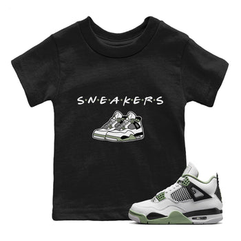 Jordan 4 Seafoam Sneaker Match Tees Sneakers Sneaker Tees Jordan 4 Seafoam Sneaker Release Tees Kids Shirts