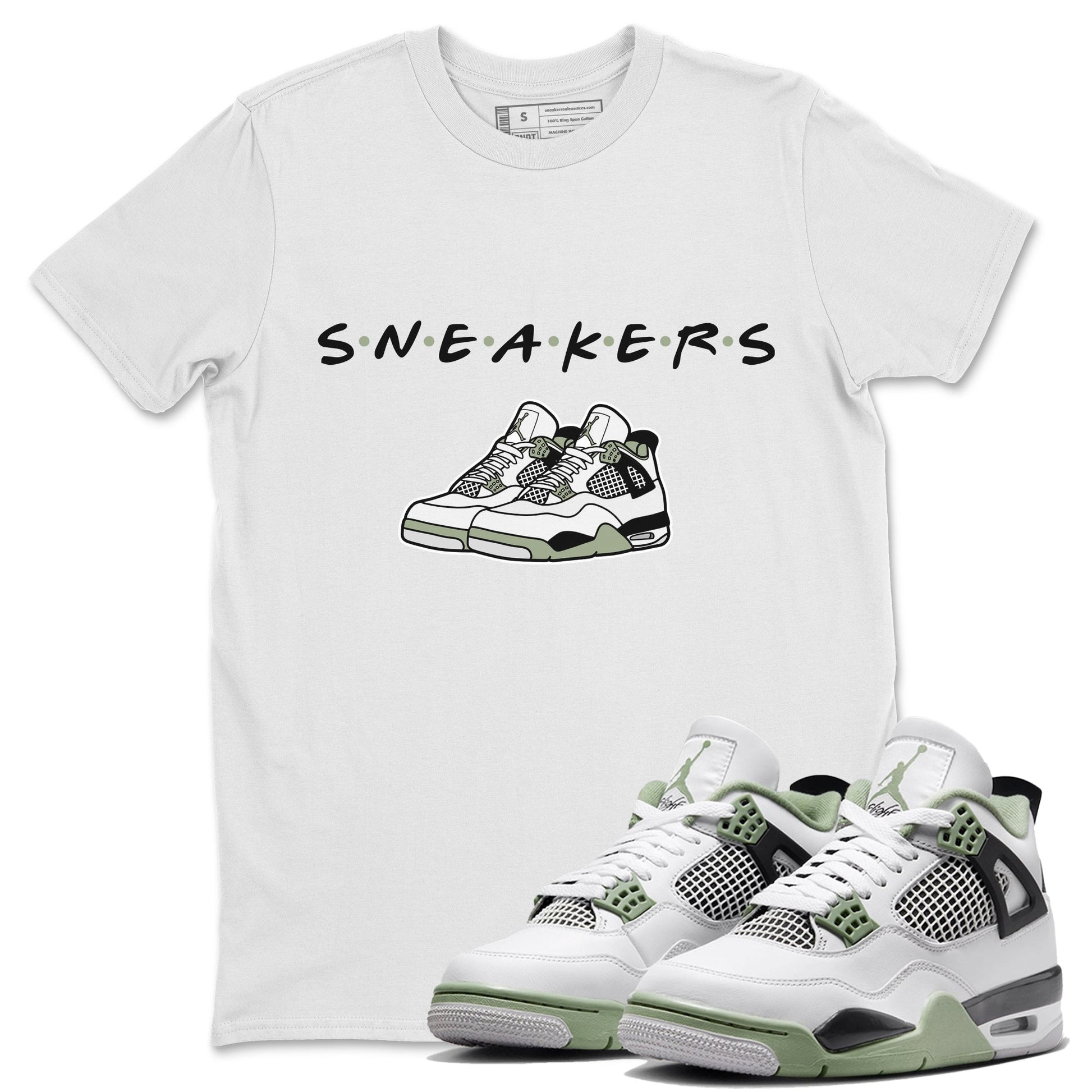 Jordan 4 Seafoam Sneaker Match Tees Sneakers Sneaker Tees Jordan 4 Seafoam Sneaker Release Tees Unisex Shirts