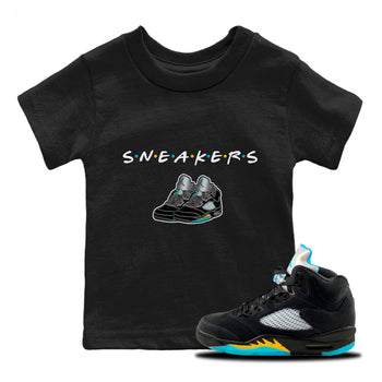 Jordan 5 Aqua Sneaker Match Tees Sneakers Sneaker Tees Jordan 5 Aqua Sneaker Release Tees Kids Shirts