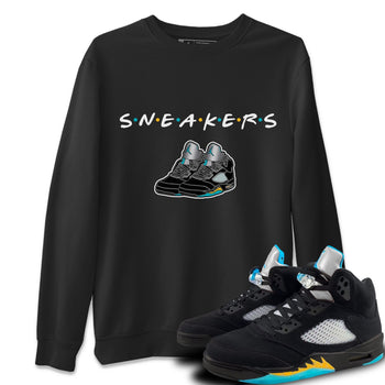 Jordan 5 Aqua Sneaker Match Tees Sneakers Sneaker Tees Jordan 5 Aqua Sneaker Release Tees Unisex Shirts