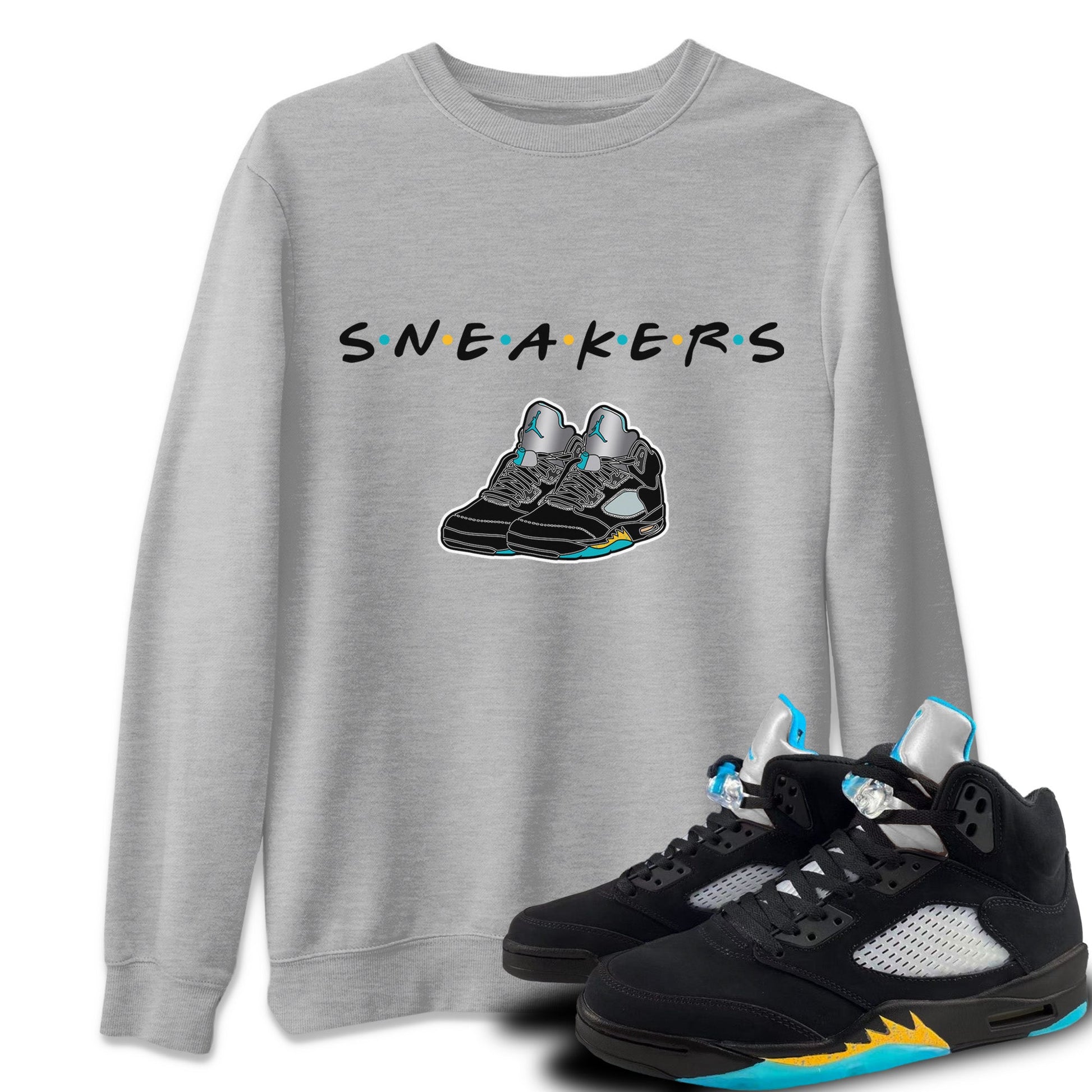 Jordan 5 Aqua Sneaker Match Tees Sneakers Sneaker Tees Jordan 5 Aqua Sneaker Release Tees Unisex Shirts