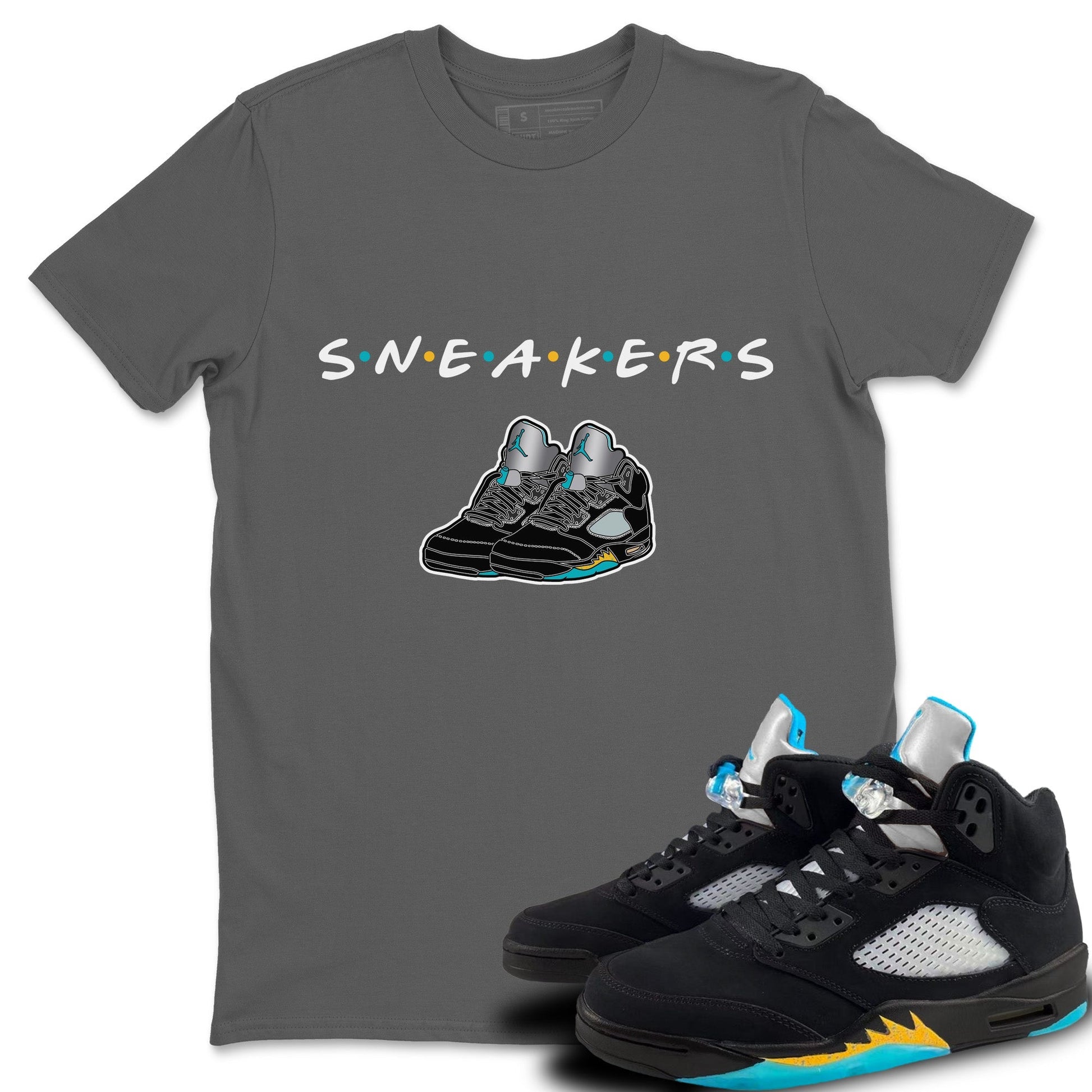Jordan 5 Aqua Sneaker Match Tees Sneakers Sneaker Tees Jordan 5 Aqua Sneaker Release Tees Unisex Shirts