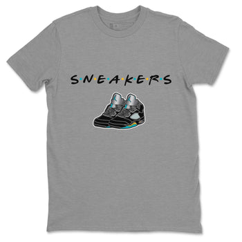 Jordan 5 Aqua Sneaker Match Tees Sneakers Sneaker Tees Jordan 5 Aqua Sneaker Release Tees Unisex Shirts
