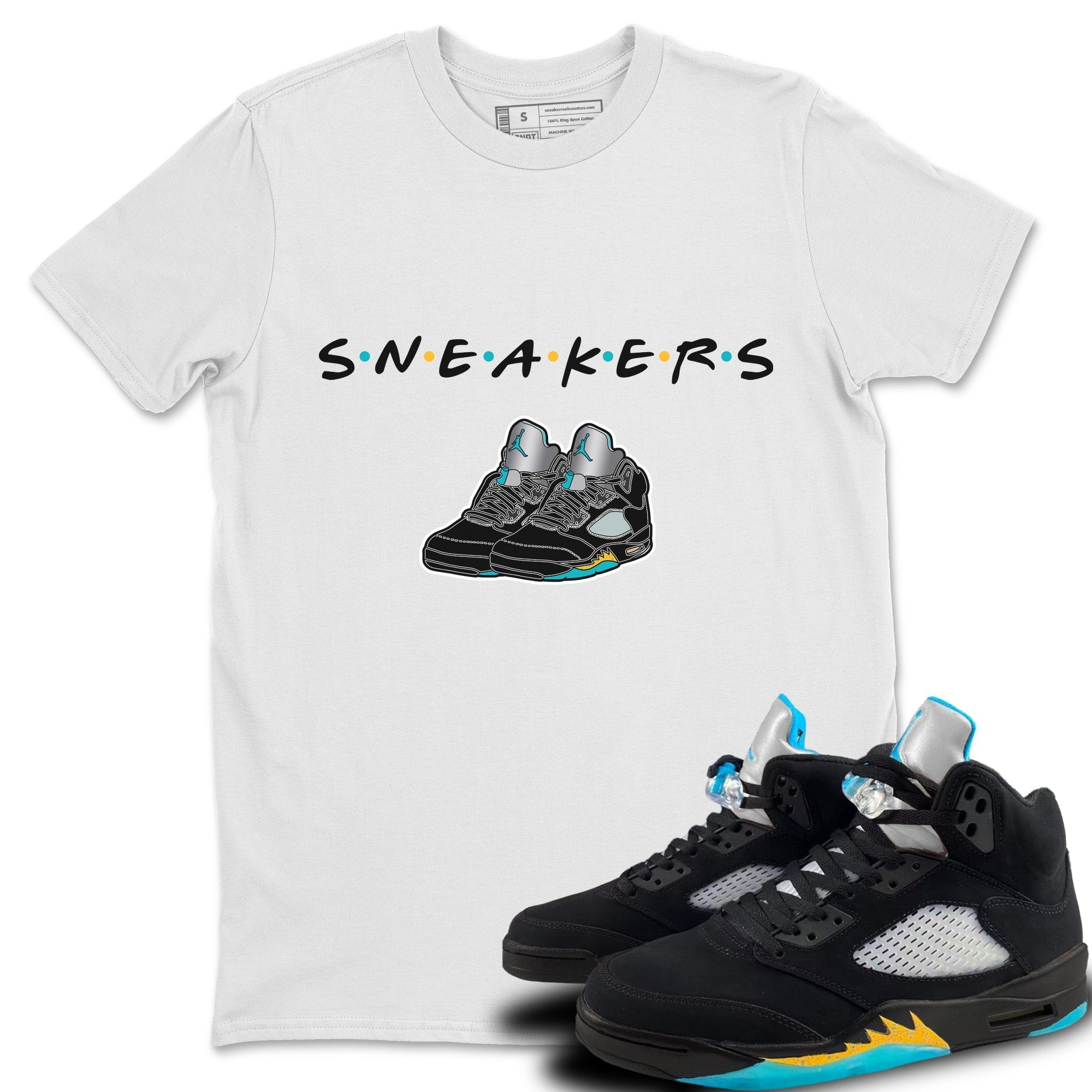 Jordan 5 Aqua Sneaker Match Tees Sneakers Sneaker Tees Jordan 5 Aqua Sneaker Release Tees Unisex Shirts