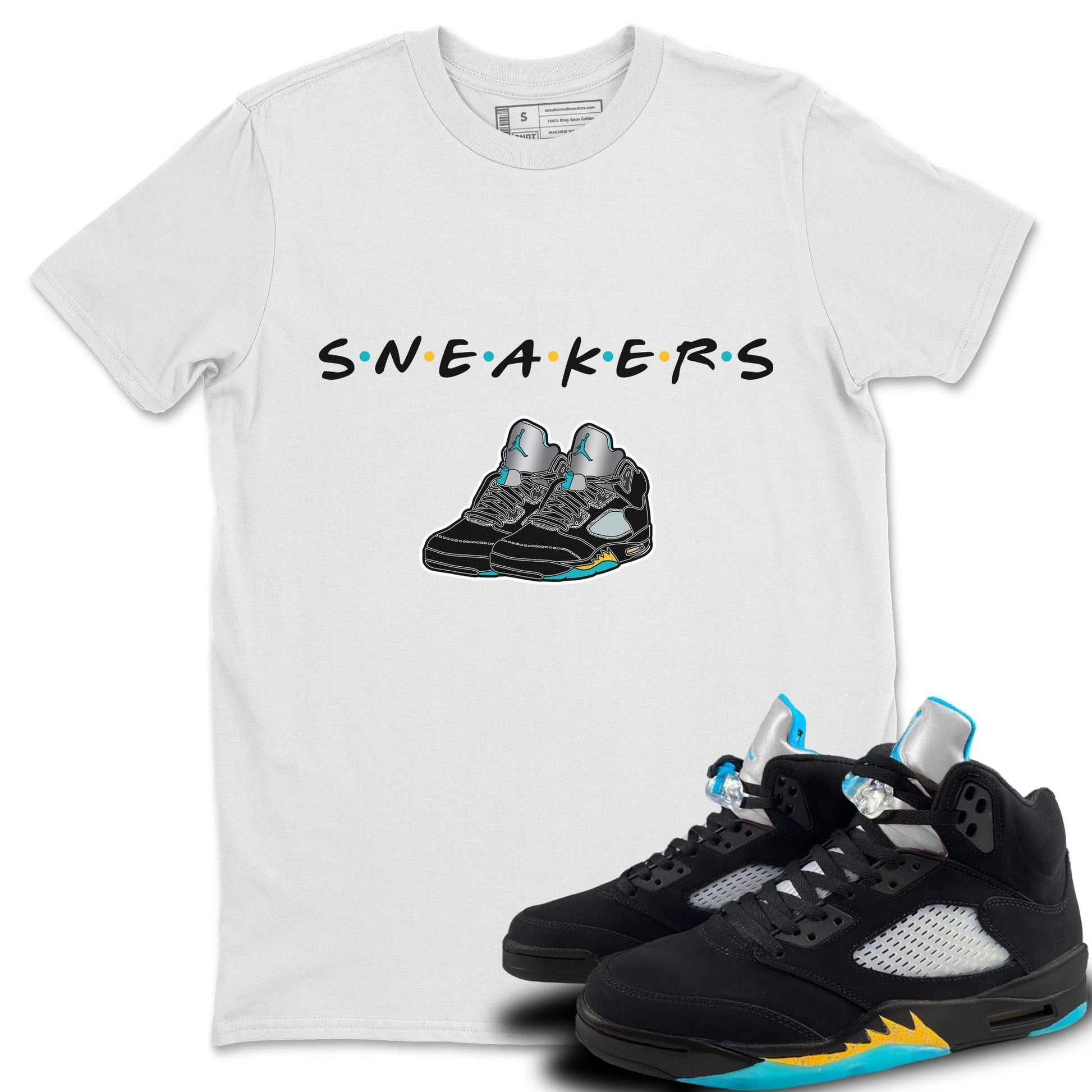 Jordan 5 Aqua Sneaker Match Tees Sneakers Sneaker Tees Jordan 5 Aqua Sneaker Release Tees Unisex Shirts