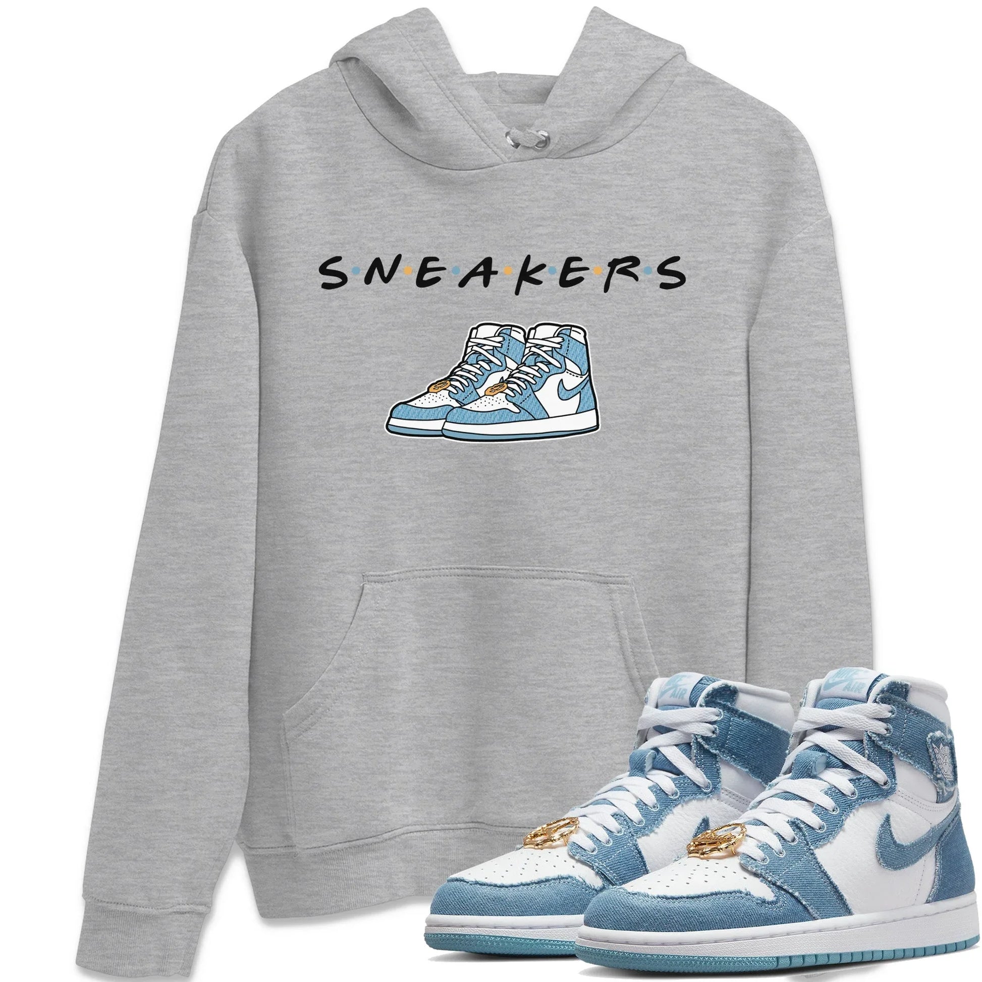 Jordan 1 Denim Sneaker Match Tees Sneakers Sneaker Tees Jordan 1 Denim Sneaker Release Tees Unisex Shirts