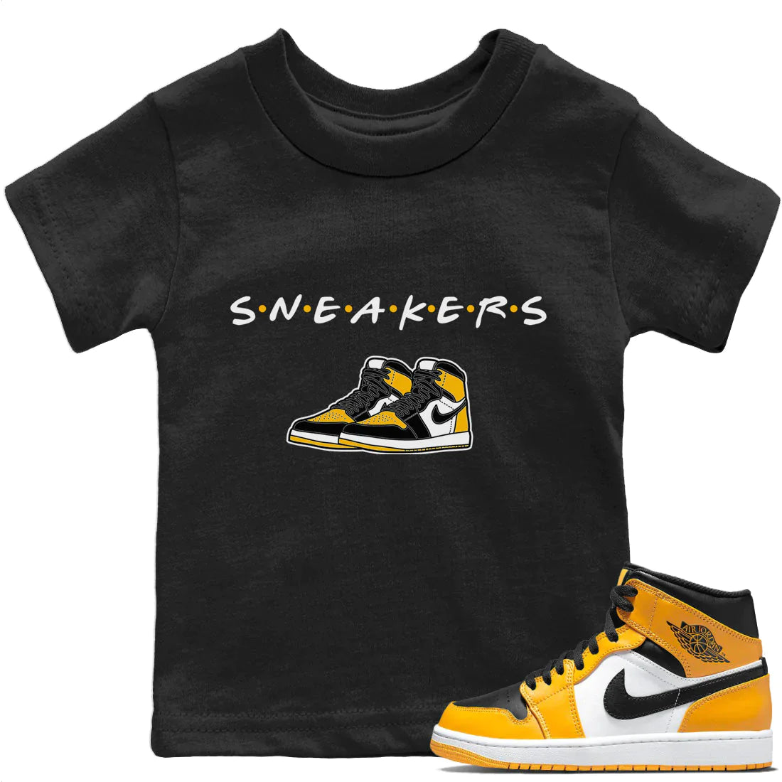 Jordan 1 Taxi Sneaker Match Tees Sneakers Sneaker Tees Jordan 1 Taxi Sneaker Release Tees Kids Shirts