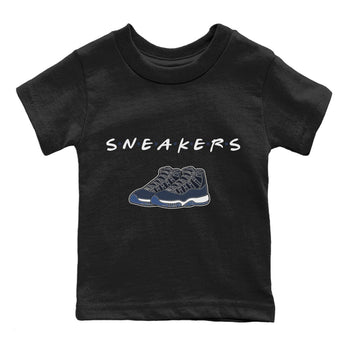 Jordan 11 Midnight Navy Sneaker Match Tees Sneakers Sneaker Tees Jordan 11 Midnight Navy Sneaker Release Tees Kids Shirts