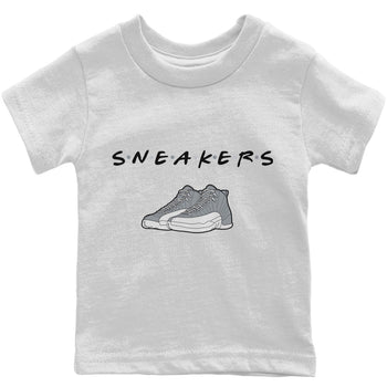 Jordan 12 Stealth Sneaker Match Tees Sneakers Sneaker Tees Jordan 12 Stealth Sneaker Release Tees Kids Shirts