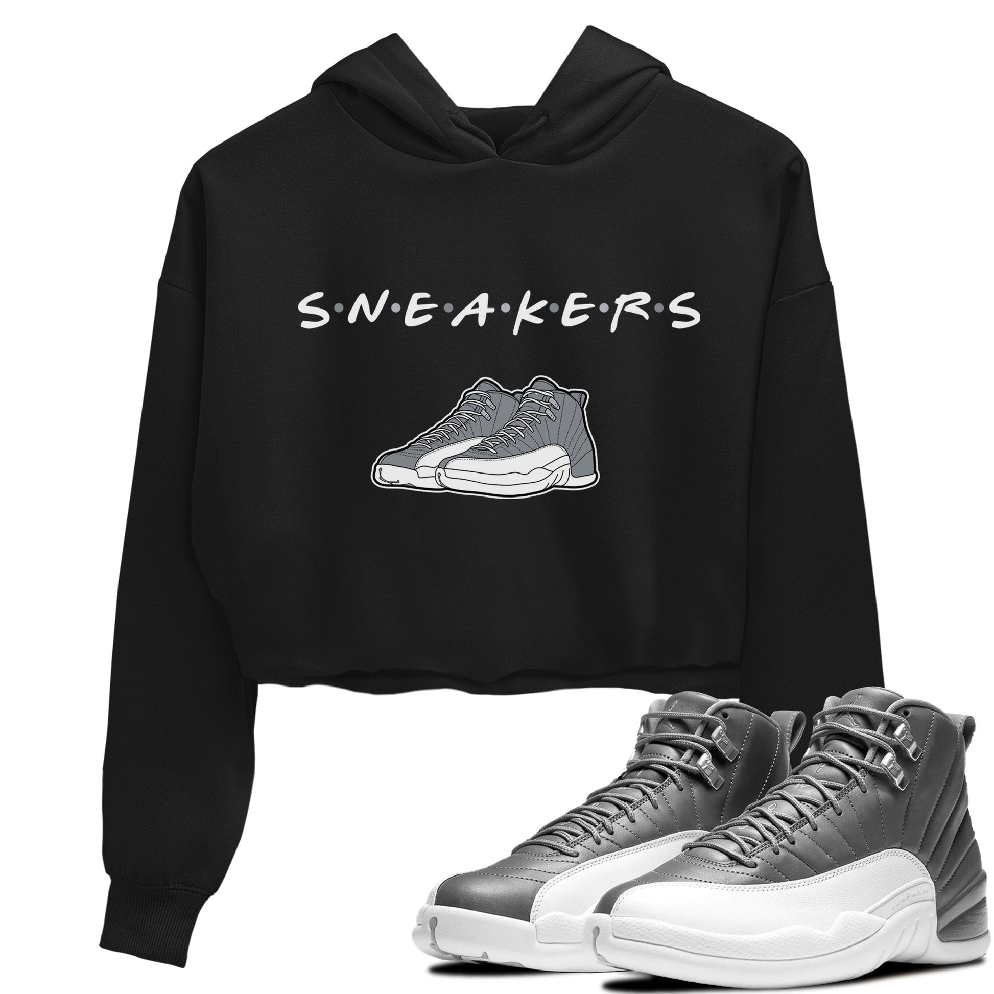 Jordan 12 Stealth Sneaker Match Tees Sneakers Sneaker Tees Jordan 12 Stealth Sneaker Release Tees Women's Shirts