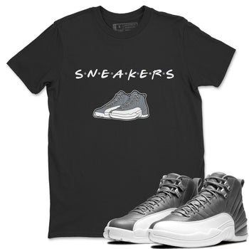 Jordan 12 Stealth Sneaker Match Tees Sneakers Sneaker Tees Jordan 12 Stealth Sneaker Release Tees Unisex Shirts