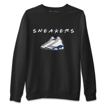 Jordan 13 French Blue Sneaker Match Tees Sneakers Sneaker Tees Jordan 13 French Blue Sneaker Release Tees Unisex Shirts