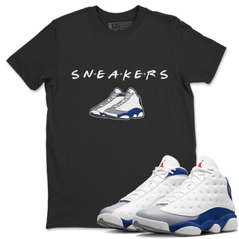 Jordan 13 French Blue Sneaker Match Tees Sneakers Sneaker Tees Jordan 13 French Blue Sneaker Release Tees Unisex Shirts