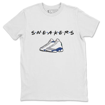 Jordan 13 French Blue Sneaker Match Tees Sneakers Sneaker Tees Jordan 13 French Blue Sneaker Release Tees Unisex Shirts