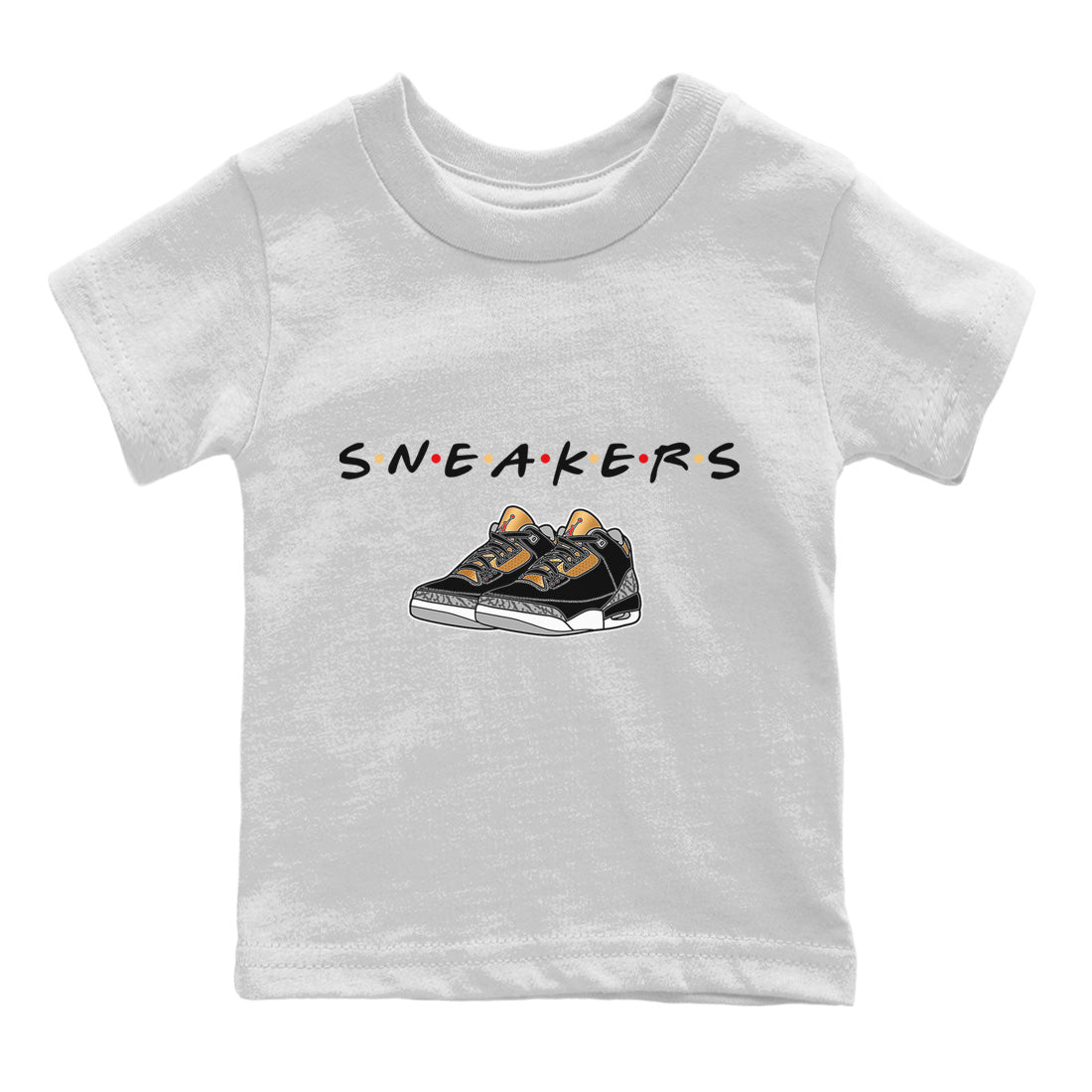 Jordan 3 Black Gold Sneaker Match Tees Sneakers Sneaker Tees Jordan 3 Black Gold Sneaker Release Tees Kids Shirts