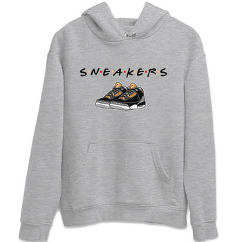 Jordan 3 Black Gold Sneaker Match Tees Sneakers Sneaker Tees Jordan 3 Black Gold Sneaker Release Tees Unisex Shirts