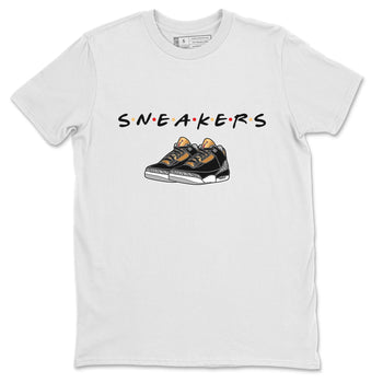 Jordan 3 Black Gold Sneaker Match Tees Sneakers Sneaker Tees Jordan 3 Black Gold Sneaker Release Tees Unisex Shirts