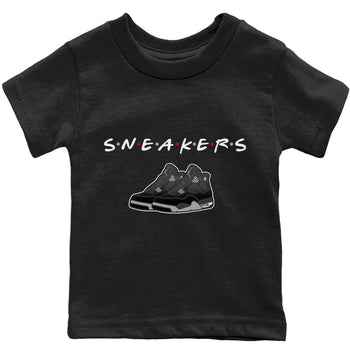 Jordan 4 Black Canvas Sneaker Match Tees Sneakers Sneaker Tees Jordan 4 Black Canvas Sneaker Release Tees Kids Shirts