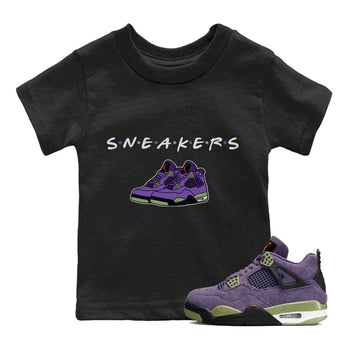 Jordan 4 Canyon Purple Sneaker Match Tees Sneakers Sneaker Tees Jordan 4 Canyon Purple Sneaker Release Tees Kids Shirts