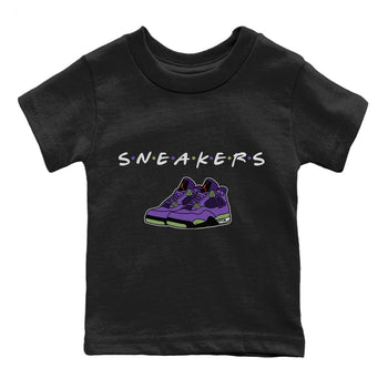 Jordan 4 Canyon Purple Sneaker Match Tees Sneakers Sneaker Tees Jordan 4 Canyon Purple Sneaker Release Tees Kids Shirts