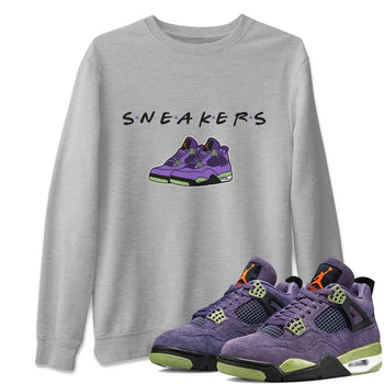 Jordan 4 Canyon Purple Sneaker Match Tees Sneakers Sneaker Tees Jordan 4 Canyon Purple Sneaker Release Tees Unisex Shirts