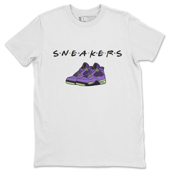 Jordan 4 Canyon Purple Sneaker Match Tees Sneakers Sneaker Tees Jordan 4 Canyon Purple Sneaker Release Tees Unisex Shirts