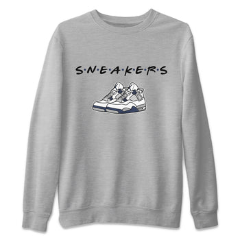 Jordan 4 Midnight Navy Sneaker Match Tees Sneakers Sneaker Tees Jordan 4 Midnight Navy Sneaker Release Tees Unisex Shirts